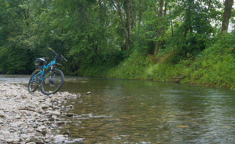 Radfahren am Wasser